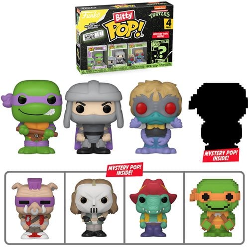 Bitty Pop! Mini-Figure 4-Pack-TMNT Comics Donatello