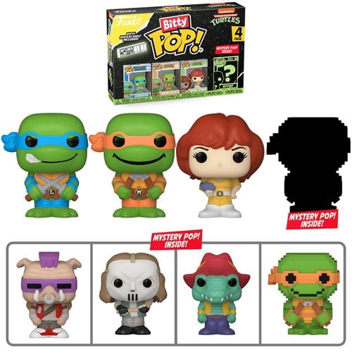 Bitty Pop! Mini-Figure 4-Pack-TMNT Comics Leonardo