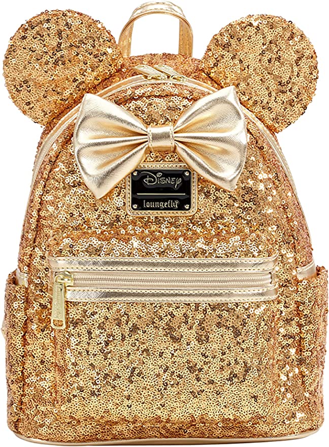 Loungefly Mini Backpack- Yellow Gold Sequins LASR exclusive