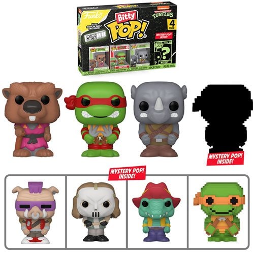 Bitty Pop! Mini-Figure 4-Pack-TMNT Comics Splinter