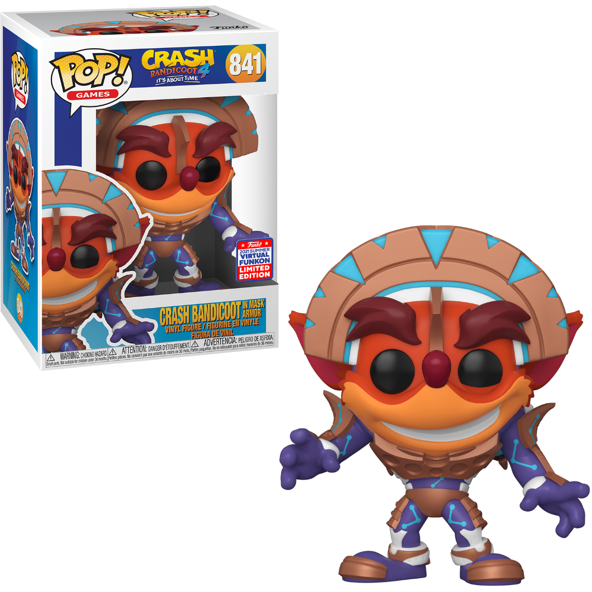 Pop Games: Crash Bandicoot: Crash Bandicoot In mask Armor - Star's Toy Shop