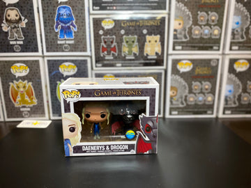 Pop! Game of Thrones -Daenerys (Mhysa) & Drogon (Metallic) - Star's Toy Shop