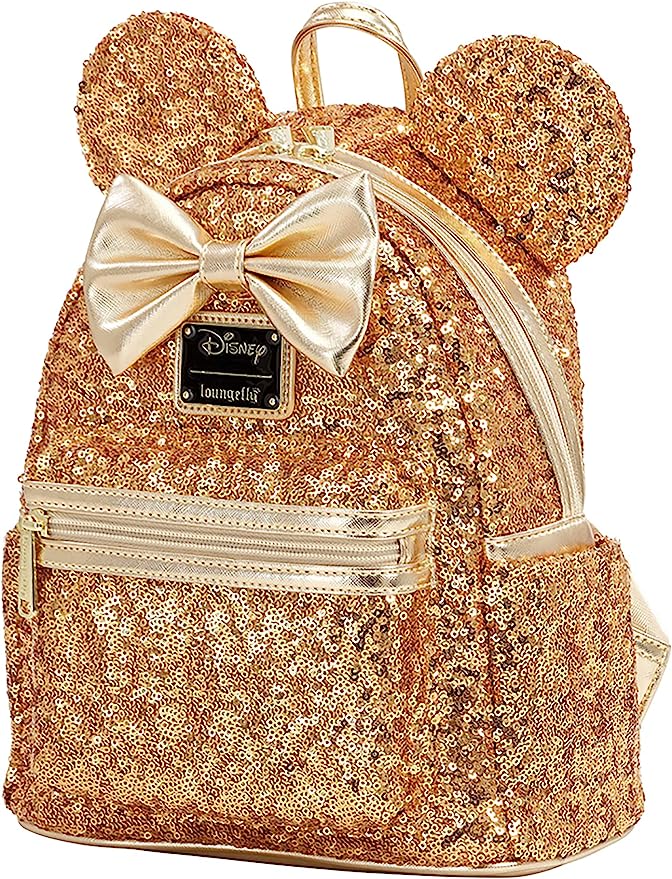 Loungefly Mini Backpack- Yellow Gold Sequins LASR exclusive