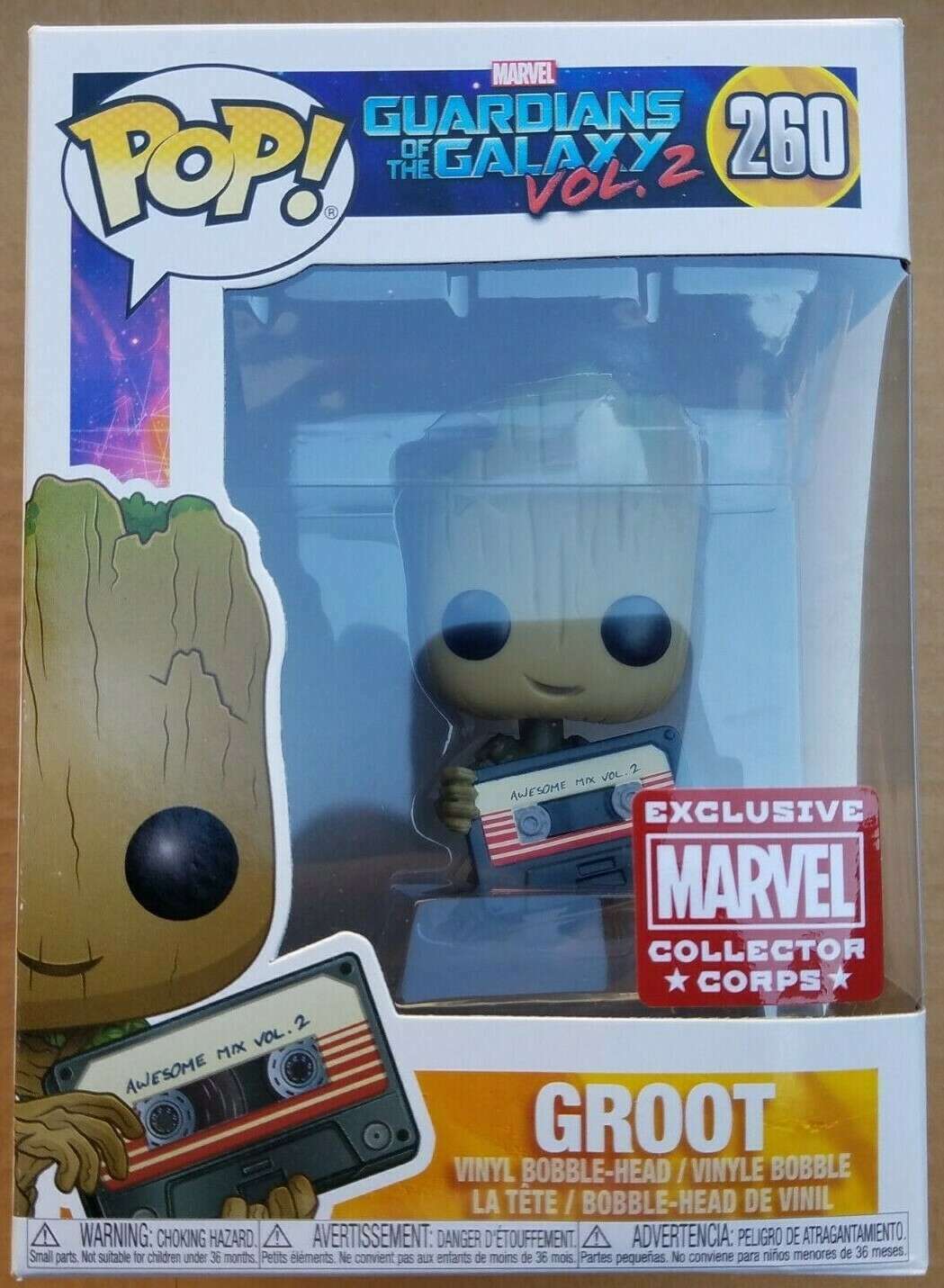 POP Marvel: GotG vol 2 - Groot w/ tape CollectorCorps Exclusive