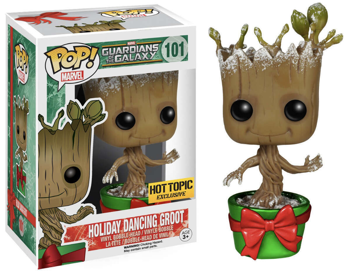 POP Marvel: GOTG Holiday Dancing Groot (Metallic W/ Snow)