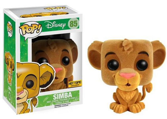 Pop! Disney-The Lion King-  Simba (Flocked)