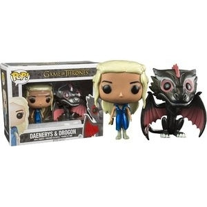 Pop! Game of Thrones -Daenerys (Mhysa) & Drogon (Metallic) - Star's Toy Shop
