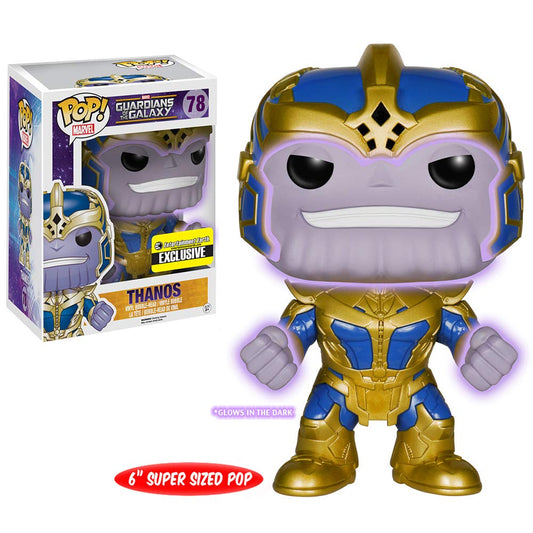 pop! Marvel :Guardians of the Galaxy Thanos Glow-in-the-Dark 6-Inch Pop! Vinyl Bobble Head Figure - Entertainment Earth Exclusive - Star's Toy Shop