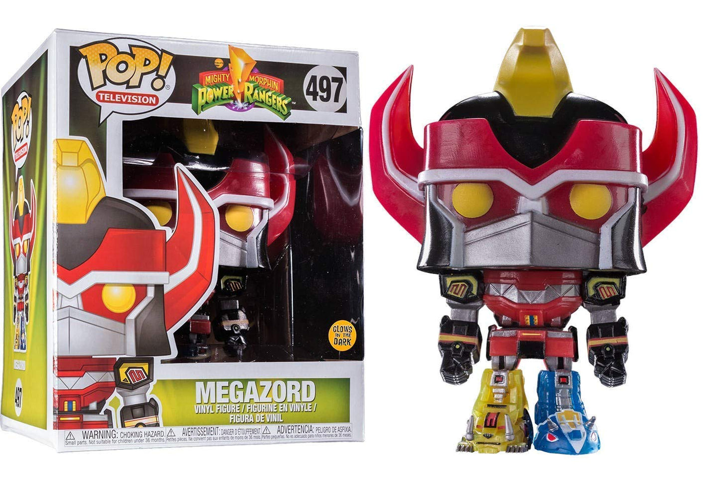 Pop! Animation: Power Rangers Megazord Glow-in-The-Dark 6-Inch Pop! Vinyl - Star's Toy Shop