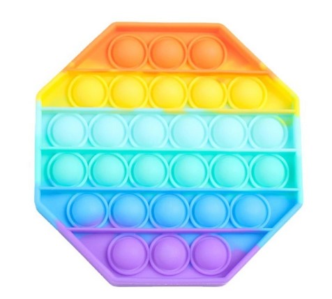 Pop-It Fidget Toy- Rainbow Octagon - Star's Toy Shop