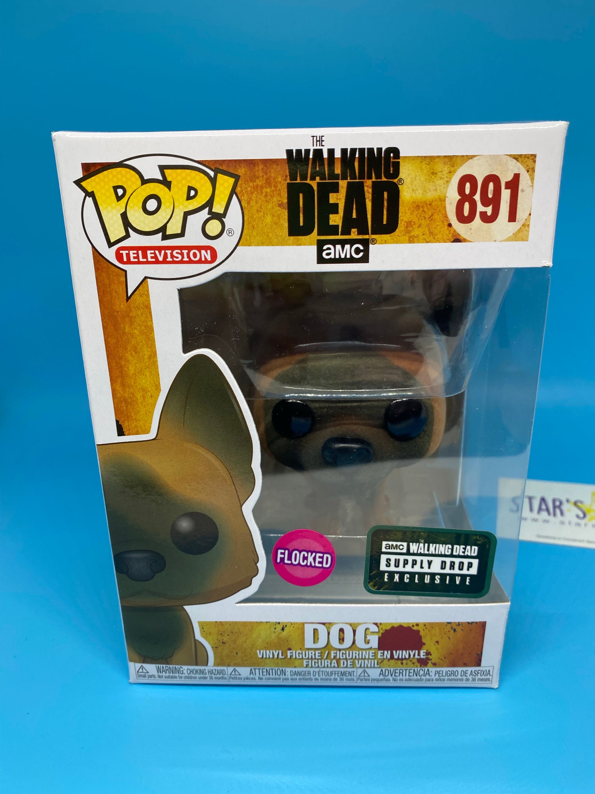 POP TV: Walking Dead - Dog (Flocked) - Star's Toy Shop