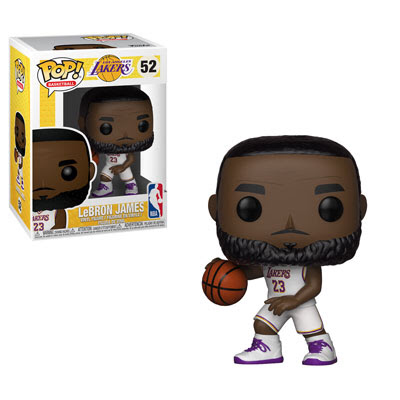 Pop! NBA:  Lebron James- White Jersey - Star's Toy Shop